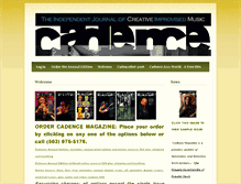 Tablet Screenshot of cadencejazzmagazine.com
